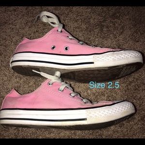 Girls pink converse chuck taylor